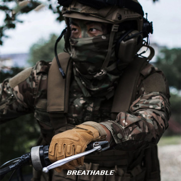 Spring%20Autumn%20Tactical%20Gloves%20Men's%20%20Shell%20Protection%20Thickened%20All%20Finger%20Touch%20Screen%20Outdoor%20Riding%20Cold%20Protection%20-%20Image%204