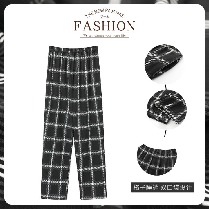 New%20Style%20Hot%20Sale%20Cotton%20Plaid%20Pajama%20Pants%20For%20Adluts%20Home%20Furnishing%20Cotton%20Trousers%20Cotton%20Pajama%20Men%20Sleep%20Bottom%20Home%20Wear%20-%20Image%203