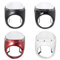 Motorcycle Red/White Front Headlight Fairing Windshield For Cafe Racer Honda Universal 7inch/16.5~18cm Retro Headlamp Windscreen. 