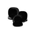 18-piece dinner set, consisting of black marble plates and deep plates in three different sizes:. 