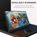 HGFRTEE 16inch Touch Portable Monitor 100%sRGB 350Cd/m² External Second Display For Laptop Screen,Touch/no Touch optional.