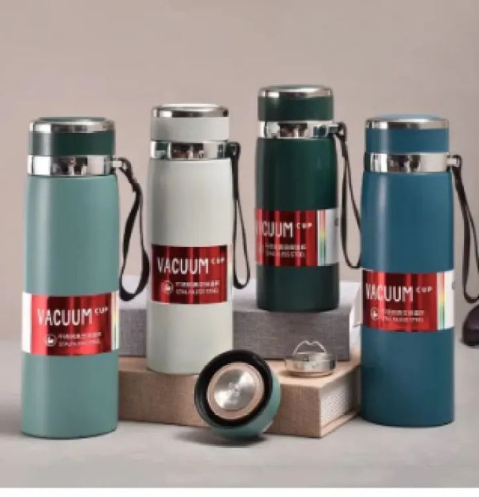 Stainless Steel Large Capacity Water Bottles With Lifting Rope For Hot And Cold Beverages