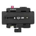 Andoer Video Camera Tripod Quick Release Clamp Adapter with Quick Release Plate for Manfrotto 501 500AH 701HDV 503HDV Q5 Head. 