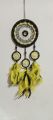 Beads Web Dream Catcher Hand made Yellow Unique Gift. 