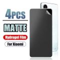 4Pcs Matte Hydrogel Film For POCO F5 X7 X6 X5 X3 Pro F4 GT M3 For Xiaomi 14 Ultra 13T 12T Pro 14 13 12 Screen Protector No Glass. 