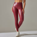 PU Leather Leggings Women Scrunch Butt Leggings Girls Faux Leather Pants High Waist Push Up Casual Leggings 6 Color.