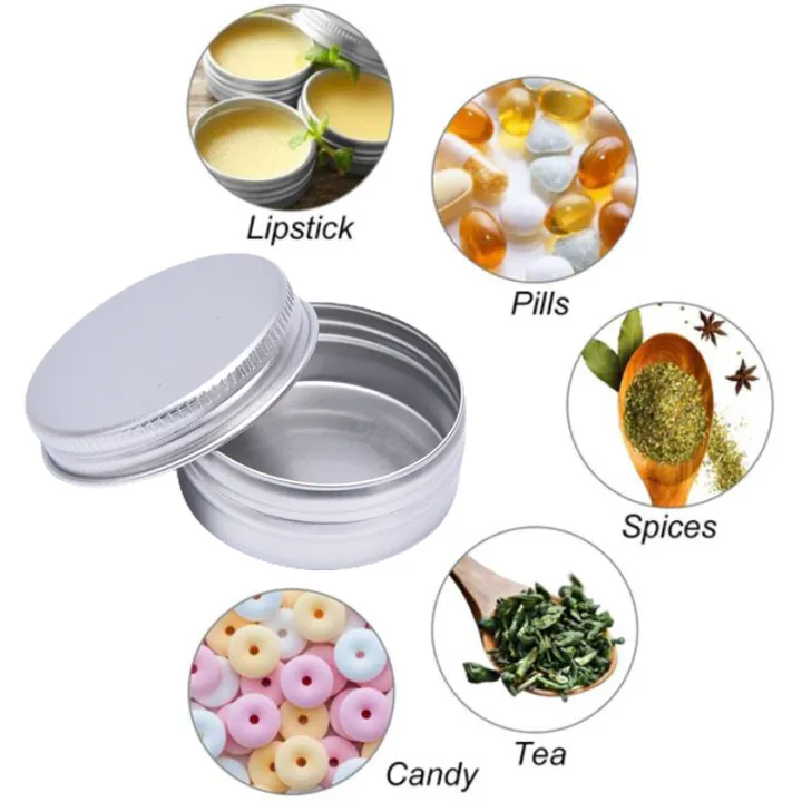 5Pcs%20Aluminum%20Mini%20Round%20Tin%20Metal%20Container%20Bottles%20Storage%20Jar%20Screw%20Lids%20Box%20-%20Image%202