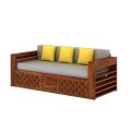 sofa cum bed pure solid sheshom wooden. 