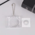 DIY Mini CD Case Key Chain 1 PCS Blank Album Backpack Hanging Decor Keychain Pendant.