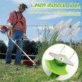 5pcs Metal Grass String Trimmer Head Garden Mower Cutting Cutter Head Stainless Steel diamond-shaped lawn mower accessories. 