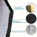 Fireproof Heat Insulation Noise Reduction Car Hood Mat Heavy Duty Aluminum Foil Shield Reflective Surface Durable Easy Install. 
