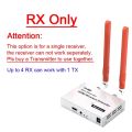 VIKEFON 4K 200M/300M 5.8GHz Wireless HDMI Transmitter Receiver Extender 1 TX-4 RX Audio Video Extender HDMI Loop-Out For TV Box. 