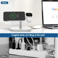 3 In 1 Magnetic Wireless Charger Stand For iPhone 16 15 14 13 Pro Apple Watch 9 8 Airprods 3 In 1 Macsafe Fast Charging Station.