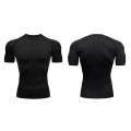 New Men Summer Short Sleeve Fitness T Shirt Running Sport Gym Compression T Shirt Workout Casual High Quality Tops Clothing. 