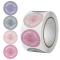 Thank You Stickers Roll |1 inch | Waterproof | 500 Labels for Small Business Stickers| 4  Designs. 