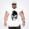 Men's summer fashion trend fitness sleeveless gym running shirt sports single muscle casual fitness clothing. 