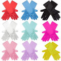 3-10Y Girls Satin Gloves Snow Queen Glove Princess Costume for Kids Party, Wedding, Formal Pageant Birthday Party.