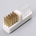 1pc Electric Nail Grinding Head Cleaning Brush Portable Manicure Drills Bits Cleanser Dual Copper Wire Brush Clean Tool Supplies. 