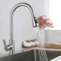 Kitchen Faucets 304 stainless steel Pull Out Kitchen Sink Water Tap Deck Mounted Mixer Stream Sprayer Head Hot Cold Taps. 