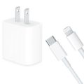 25Watt 2 Pin I-Phone Charger For X To 14 Pro Max Power Adapter With Usb-C To Lightning Cable. 