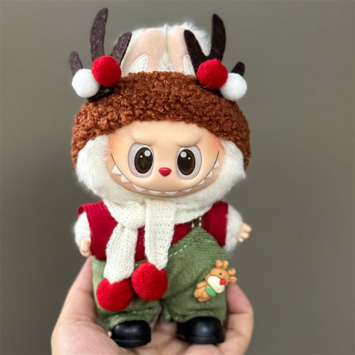 Doll%20Clothes%20For%2015-17CM%20Labubu%20Clothing%20Merry%20Christmas%20Hat%20Scarf%20Elk%20Snowman%20Set%20Mini%20Plush%20Doll%20Accessory%20New%20Year%20Dress%20%20-%20Image%207