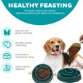 1pc slow feeding pet bowl, PP material anti choking and anti slip dog bowl, suitable for dogs. 
