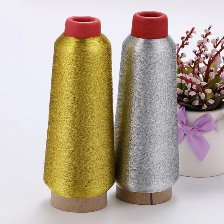Manual Bright Silk Gold Thread Silver Thread Computer Embroidery Cross ...