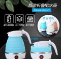 Travelling Folding Kettle Electric Silicone Foldable Water Kettles Compression Leak Proof Portable Mini Kettle.