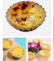 Egg Tart Mould 10Pcs Mini Aluminum Tart Pans Egg Tarts Baking Molds for Cupcakes,Muffins,Cookies,Pies,Tart Tins,Pudding Baking Tools.