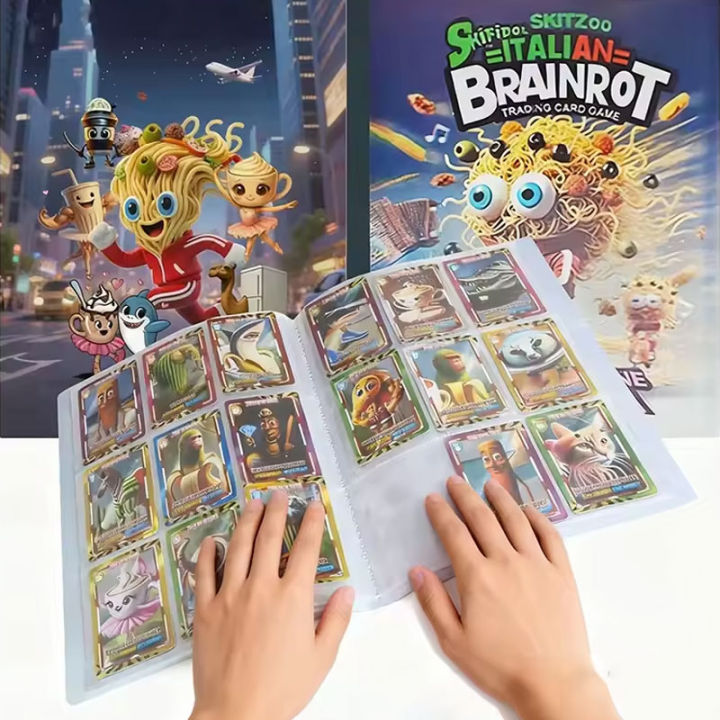 Italian Brainrot Cards Album 24 Pages With 9 Prids Per Page Collective ...