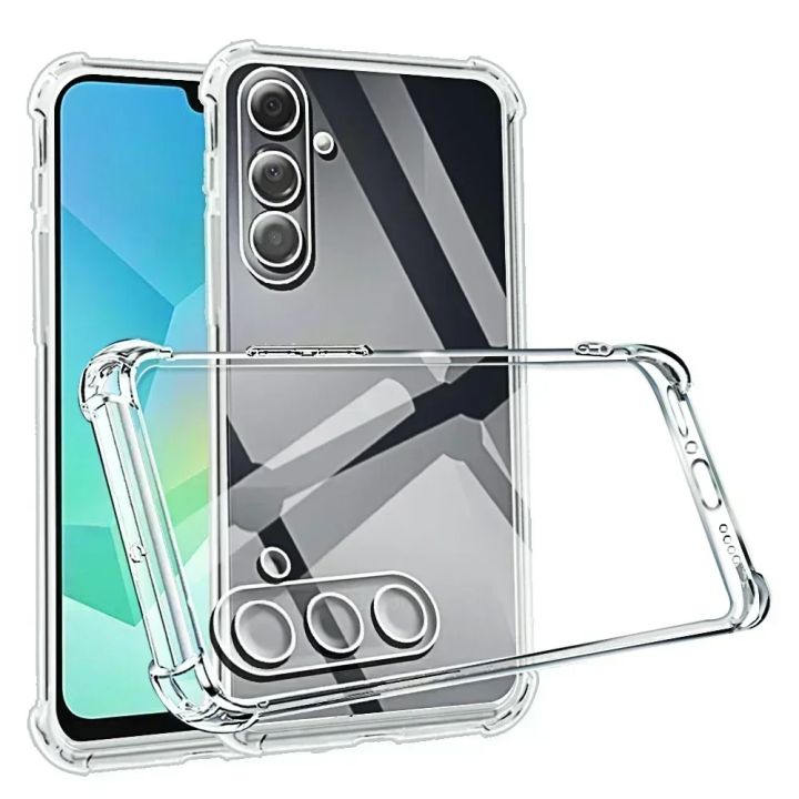 Shockproof Phone Case for Samsung Galaxy A16 A06 4G Transparent Clera Back Covers Phone A16 A55 A35 A25 A15 A05S M55 M35 M15 5G