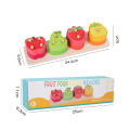 Kids Wooden Educational Toys Sorting Stacking Preschool Color Shape Fruit Classification Cognition Fishing Game Christamas . 