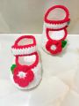 newborn baby knit woolen sock infant Girl  crochet Toddler crib shoes. 