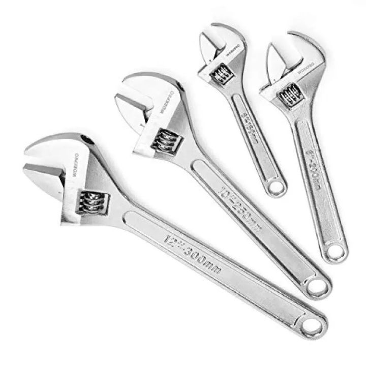 Adjustable Wrench/Spanner - Sizes 6 Inch , 8 inch , 10 inch , 12 inch