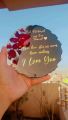 Customized Resin Art 3D Plate, Coaster, Sidetable frame, with Wish and name of your Choice.. 
