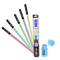 Doms Hello X-Tra Dark Pencil -10 Pcs with Free Erasner (Erase + Sharp).