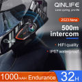 Y80-2X Bluetooth Headset Motorcycle Helmet 2 Rider Intercom Moto Wireless Bluetooth Headset BT 5.0 Waterproof Reduction 1000M.