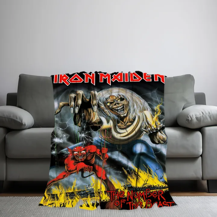 Band%20I-Iron%20M-Maidens%20Blanket%20Skin%20Friendly%20Comfort%20Warm%20Soft%20Plush%20Blanket%20Suitable%20Sofa%20Living%20Room%20Office%20Bedroom%20-%20Image%205