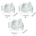 Hamster Sand Bathroom Small Pet Sand Bath Cage with Large Capacity and Splash Prevention Removable Pet Tools Hamster Toilet Ferr. 