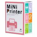 Mini Printer Portable BT Inkless Thermal Printer 200DPI Resolution Ergonomic Design Built in 1 Roll of Non Stick Thermal Paper Best Gift for Girls or Children,etc.. 