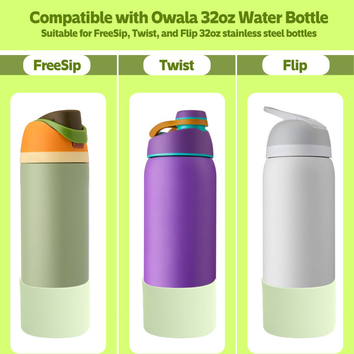 New%20Coaster%20For%20Owala%2024oz%2032oz%2040oz%20Silicone%20Water%20Boot%20Anti-Slip%20Protective%20Sleeve%20Bottom%20Protector%20Bottle%20Outdoor%20Bike%20-%20Image%202