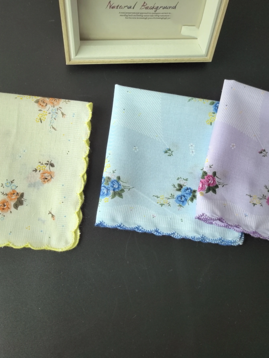 Thin%20Feel%20Cotton%20Handkerchief%20for%20Women,%20Printed%20Handkerchief,%20Retro%203PCs,%2011.6in%20-%20Image%206