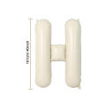 40inch Cream Beige Oh Baby Shower Letter Balloons Beige Foil Letter Balloons for Gender Reveal Decoration 1st Birthday Backdrop. 