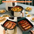 2PCS Air Fryer Magnet Silicone Buckle for Holding Down Air Fryer Parchment Paper Lock Disposable Liners Prevent Paper to Burn.