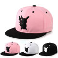 Anime Pikachus Cosplay Hat Unisex Adjustable Casual Baseball Hat Outdoor Sun Protection Hat Flat Brim Hat.