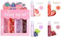 Dragon Ranee 4 Pcs Fruit Lip Oil Set Lip Gloss Crystal Jelly Liquid Lipstick Set. 