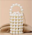 Beaded pearl bag. 