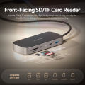 PULWTOP MacBook Pro Docking Station Dual Monitor 4K@60Hz with 2HDMI,PD,Ethernet,USB A/C 10Gbps,SD/TF, USB 2.0. 