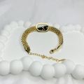 Trendy Fashion Exquisite ellipse steel strip Bracelet for women's girl gift Jewelry by Gleam&Grace. 