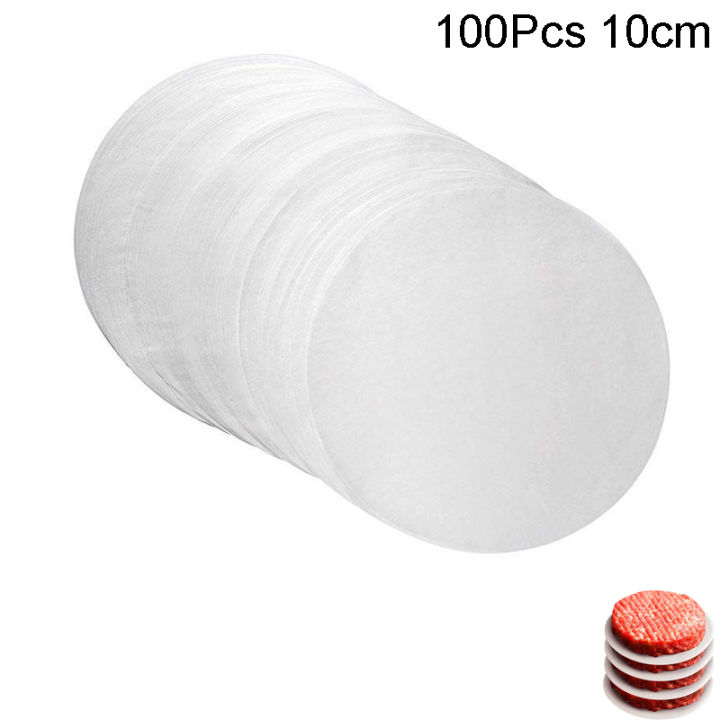 100Pc%2010/11.4/15.3cm%20Hamburger%20Patty%20Paper%20-%20Wax%20Papers%20to%20Separate%20Frozen%20Pressed%20Patties%20-%20100%20Burger%20for%20Burger%20Patty%20Paper%20-%20Image%208